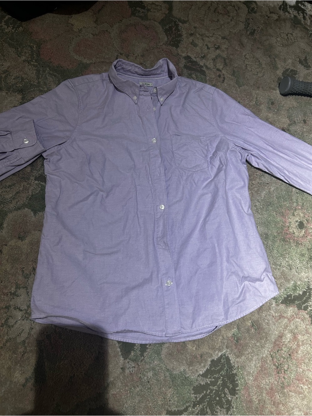 L.L. Bean Men's Light Lavender Button-Down Shirt